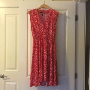 BCBG Red dress with white detail